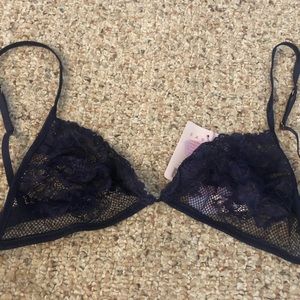 Savage X Fenty Sexy Navy Midnight Blue Bra